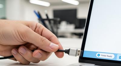 USB plug-and-play printer connection